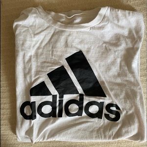 White Adidas Tee